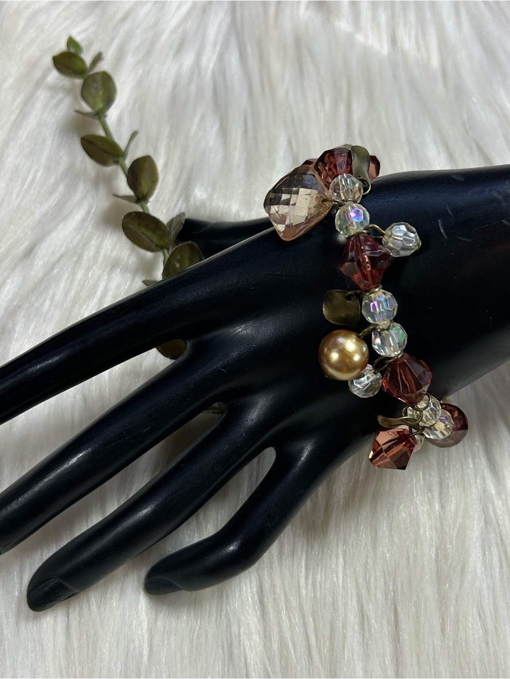 Multi color Beaded Stretchy Bracelet - Picture 2 of 8